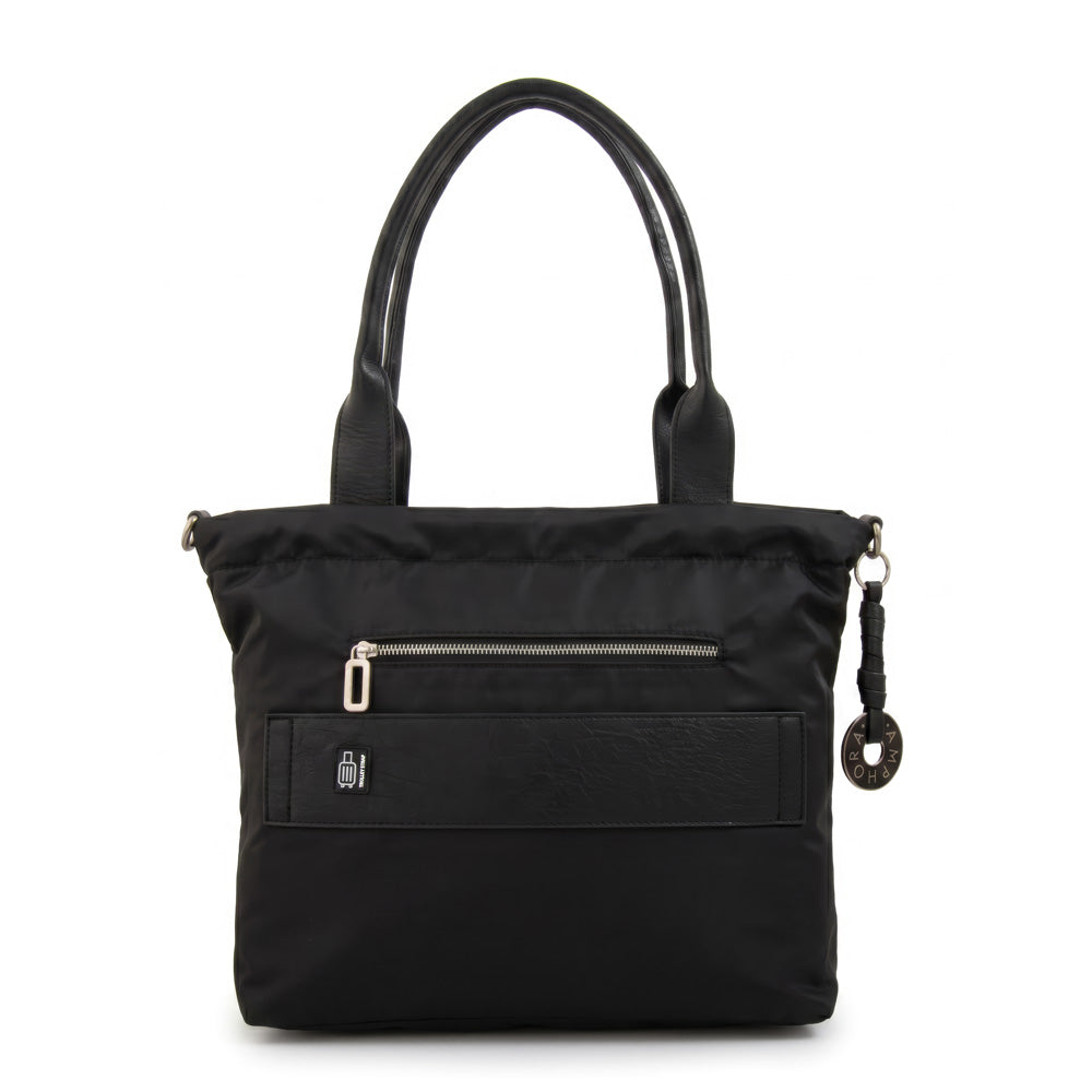 Cartera Dos Asas Portalaptop Cyric Nylon Negro