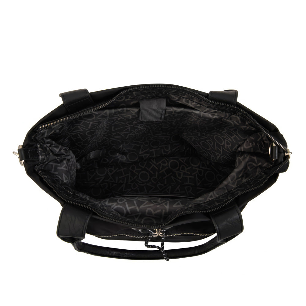 Cartera Dos Asas Portalaptop Cyric Nylon Negro