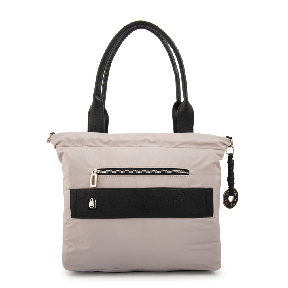 Cartera Dos Asas Portalaptop Cyric Nylon Beige