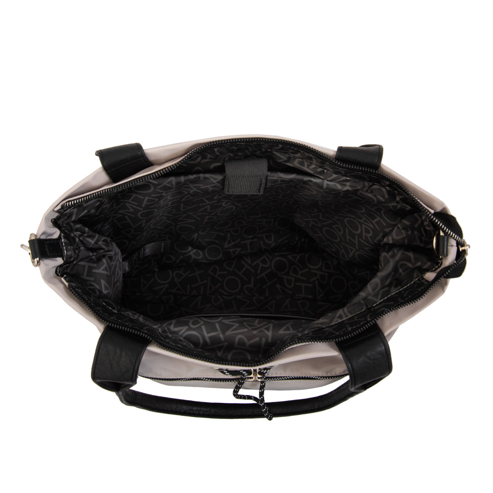 Cartera Dos Asas Portalaptop Cyric Nylon Beige