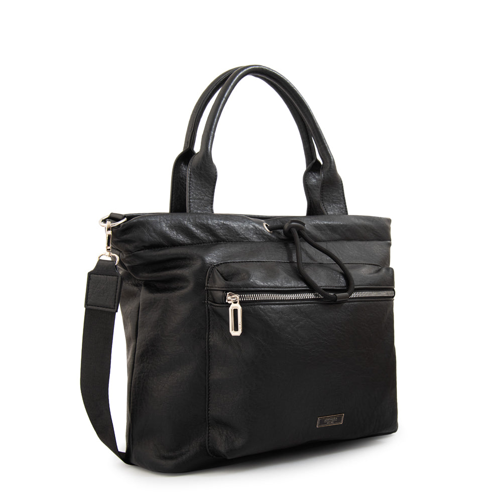 Cartera Dos Asas Portalaptop Cyric Negro