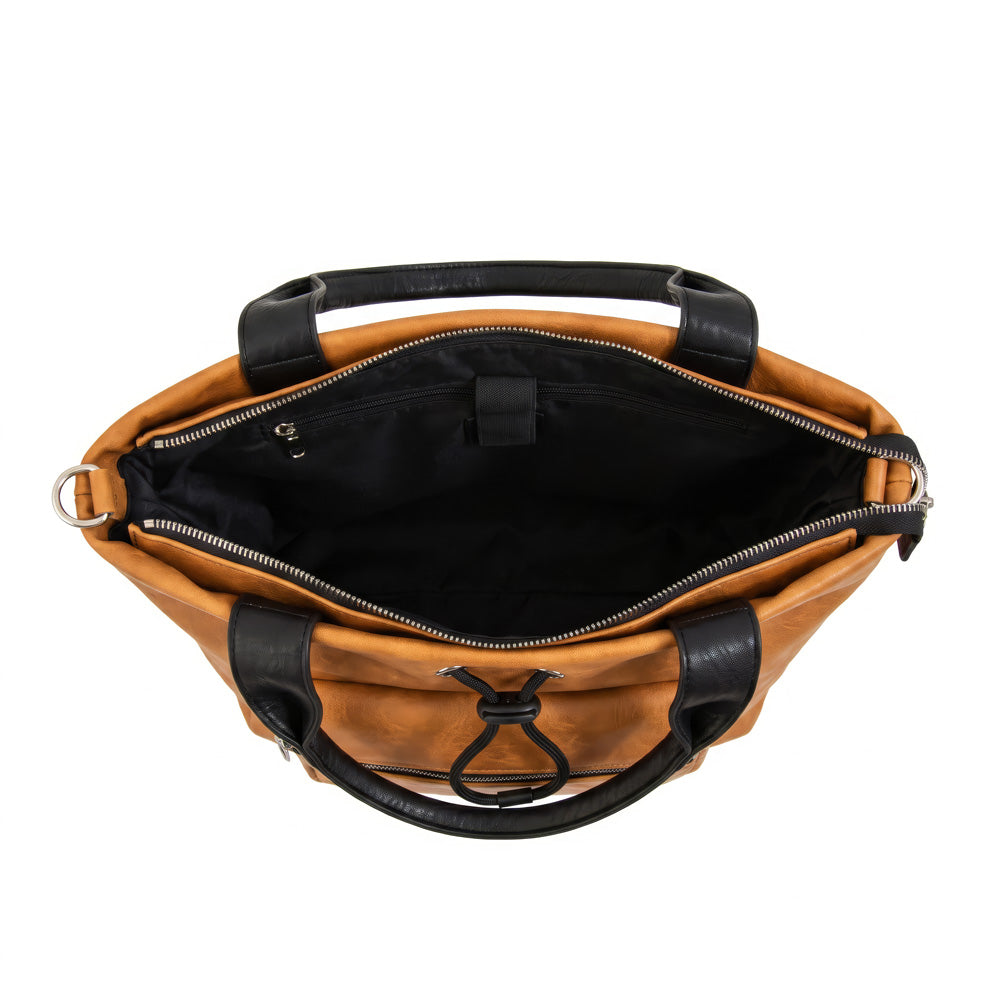 Cartera Dos Asas Portalaptop Cyric Camel