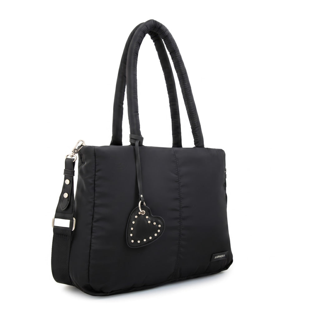 Cartera Dos Asas Portalaptop Luz Negro