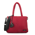 Cartera Dos Asas Portalaptop Luz Rojo Oscuro