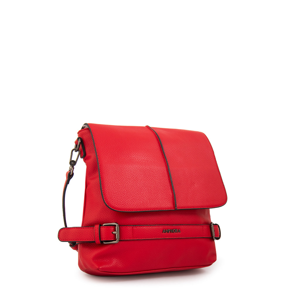 Crossbody Fiori Rojo Oscuro