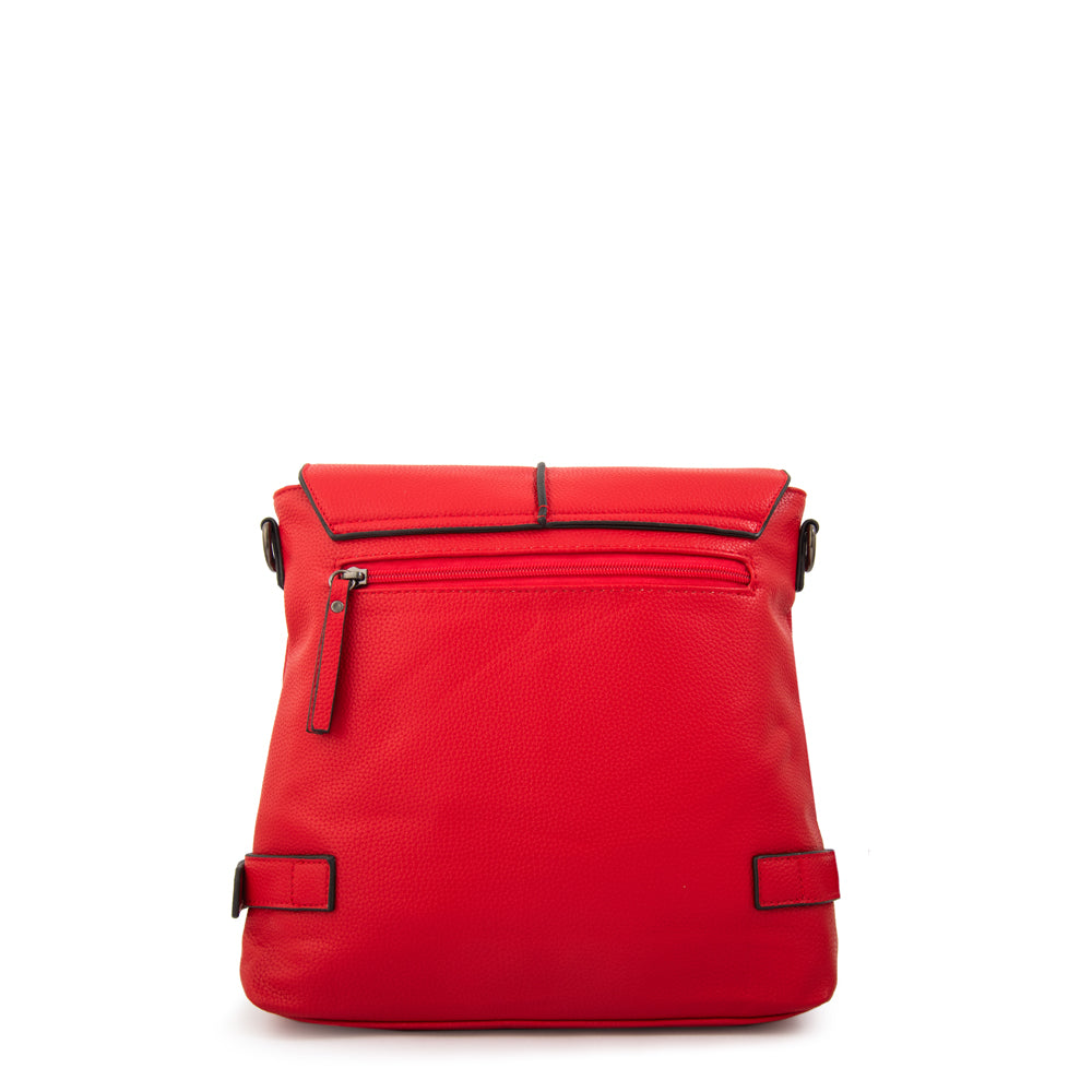 Crossbody Fiori Rojo Oscuro