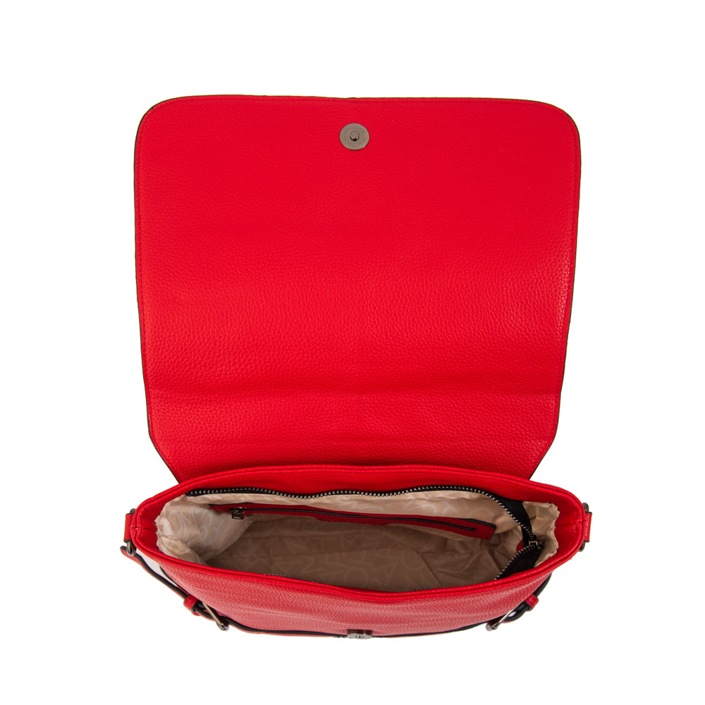 Crossbody Fiori Rojo Oscuro