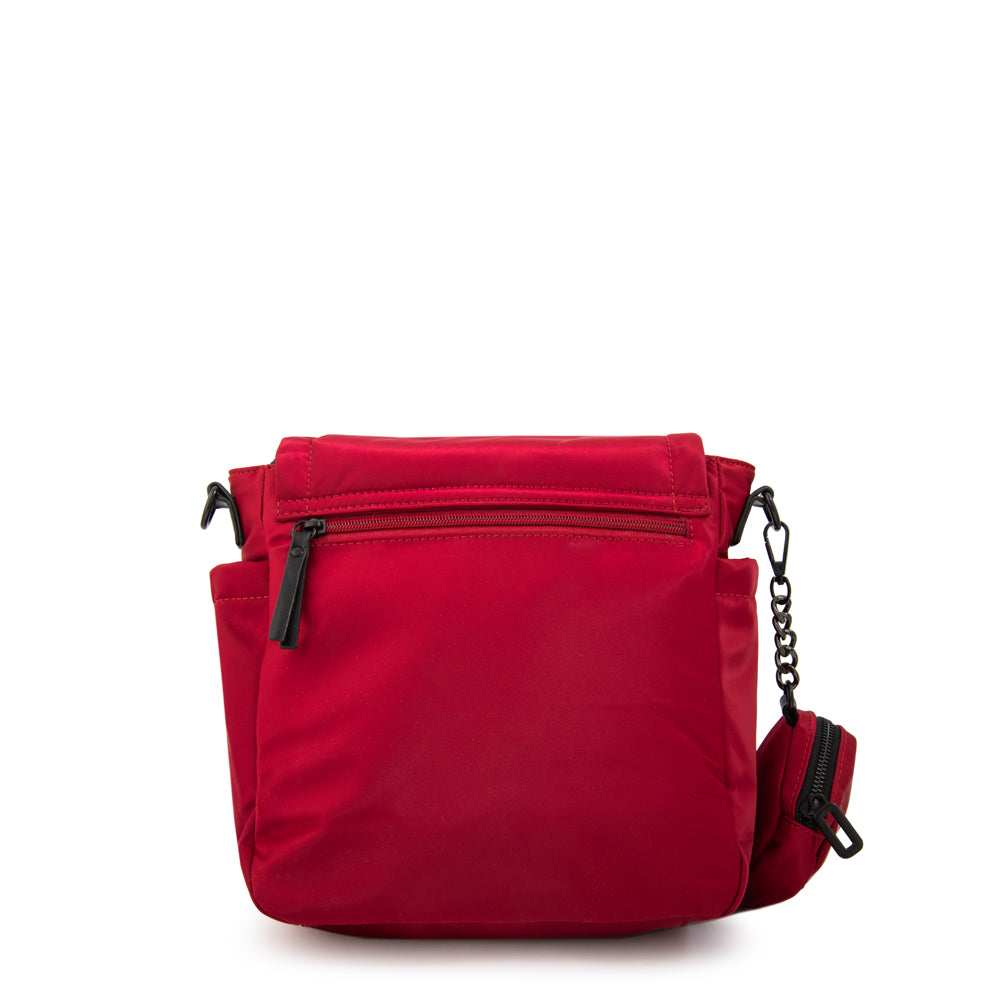 Crossbody Bogart Nylon Rojo Oscuro
