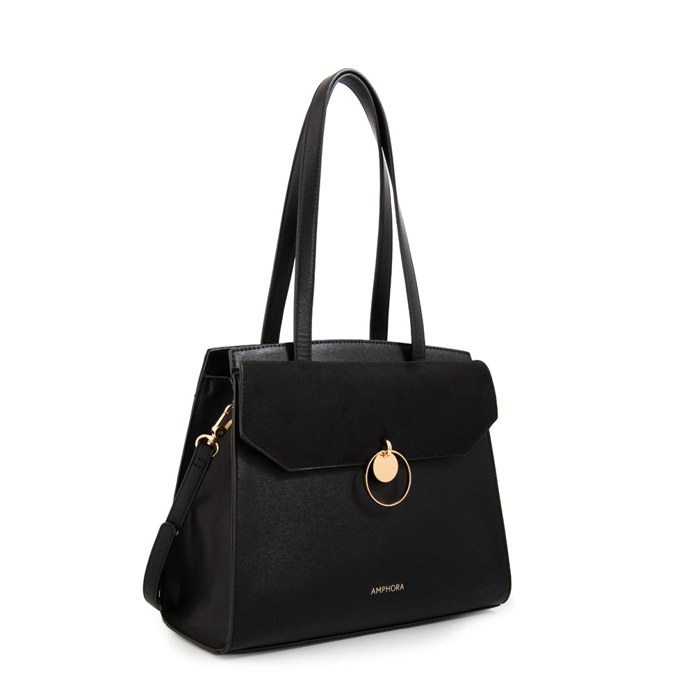 Cartera Dos Asas Maggie Negro