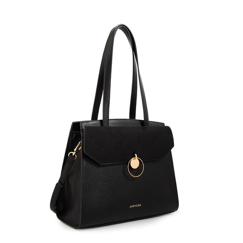 Cartera Dos Asas Maggie Negro
