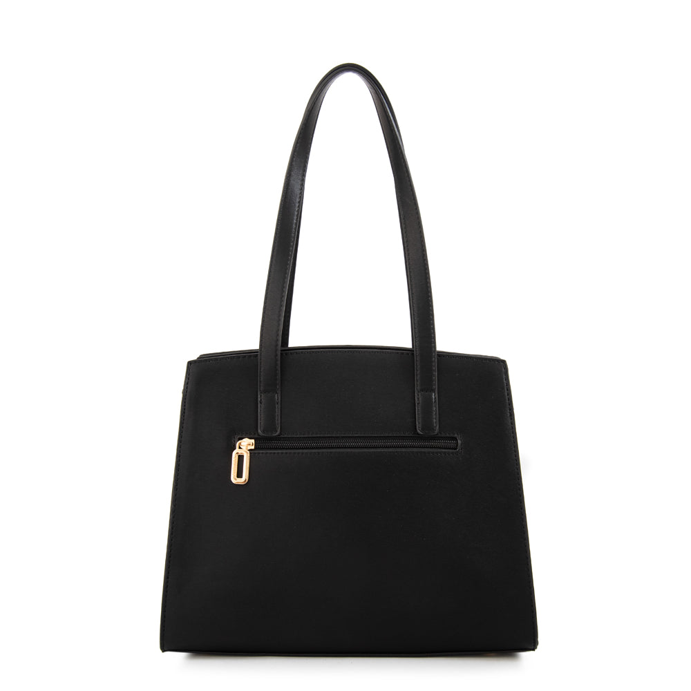 Cartera Dos Asas Maggie Negro
