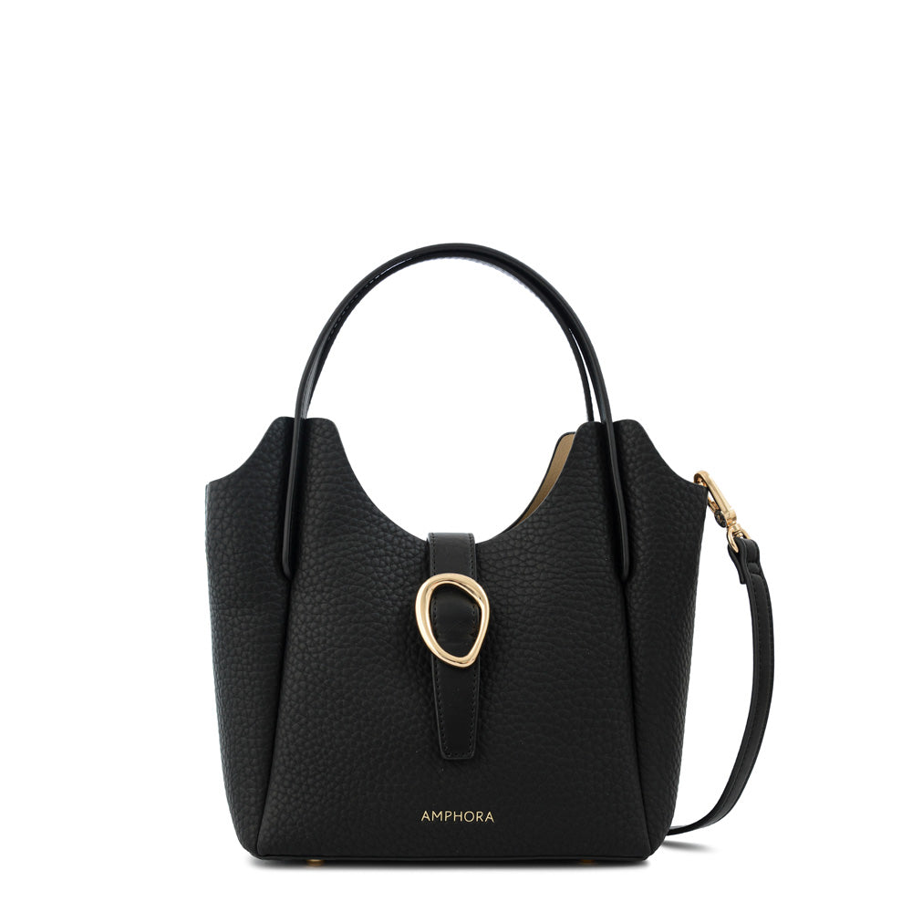 Cartera Dos Asas Pequeña Damaris Negro