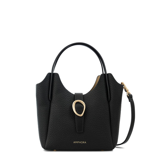 Cartera Dos Asas Pequeña Damaris Negro