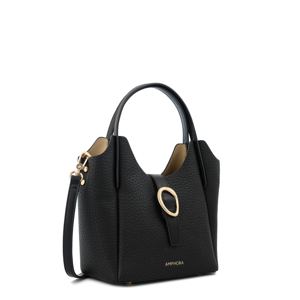 Cartera Dos Asas Pequeña Damaris Negro