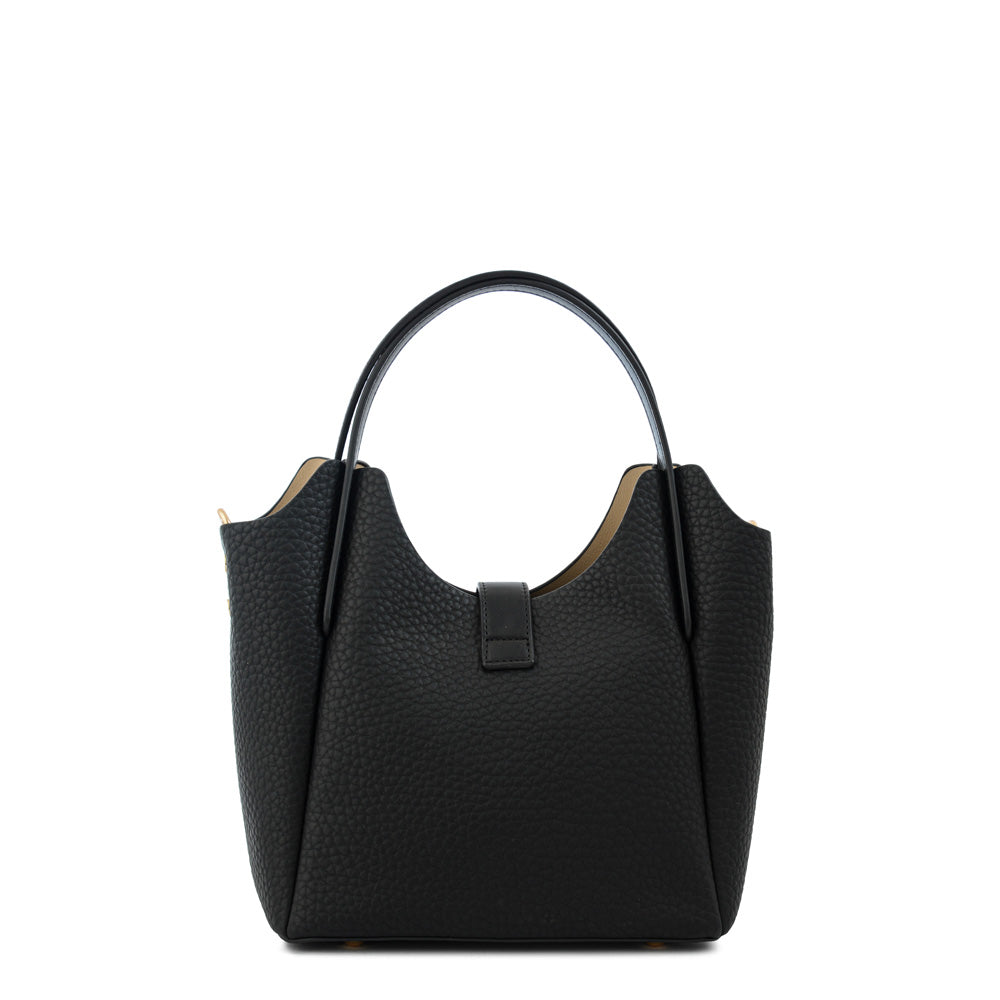 Cartera Dos Asas Pequeña Damaris Negro