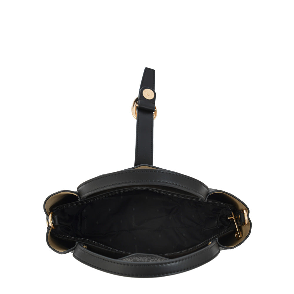 Cartera Dos Asas Pequeña Damaris Negro