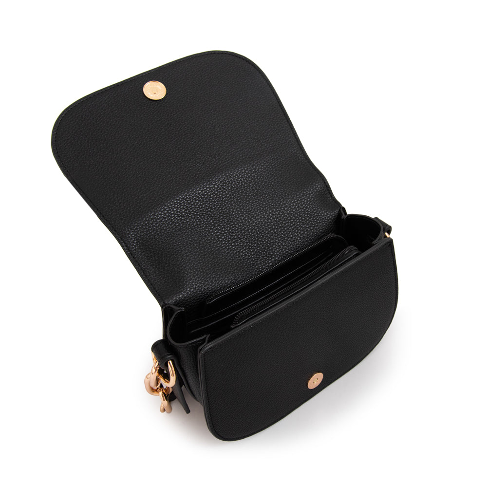 Crossbody Chiara Gamuzado Negro