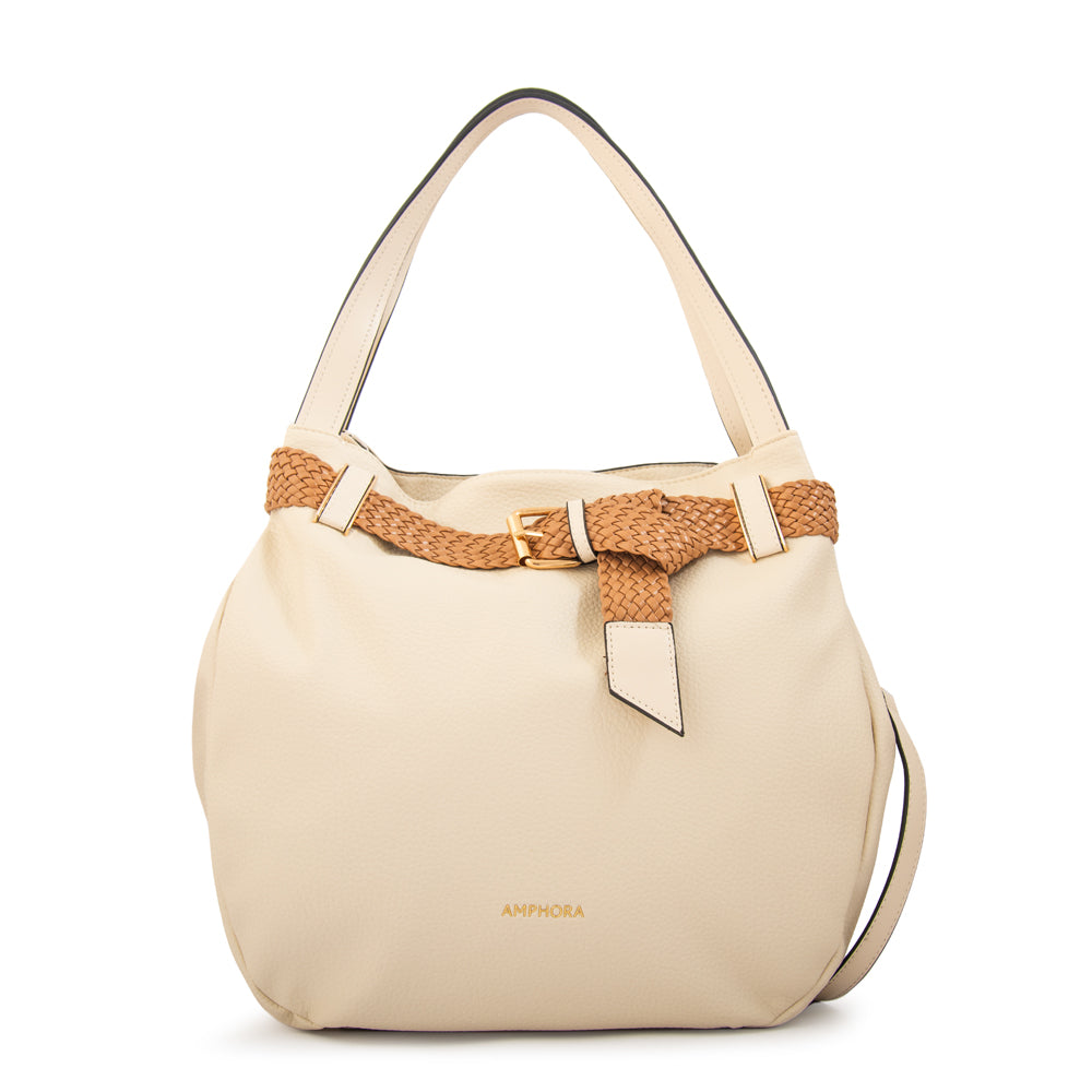 Cartera Corte Recto Minerva Blanco Crudo