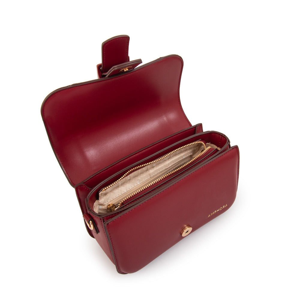 Crossbody Tifany Rojo Oscuro