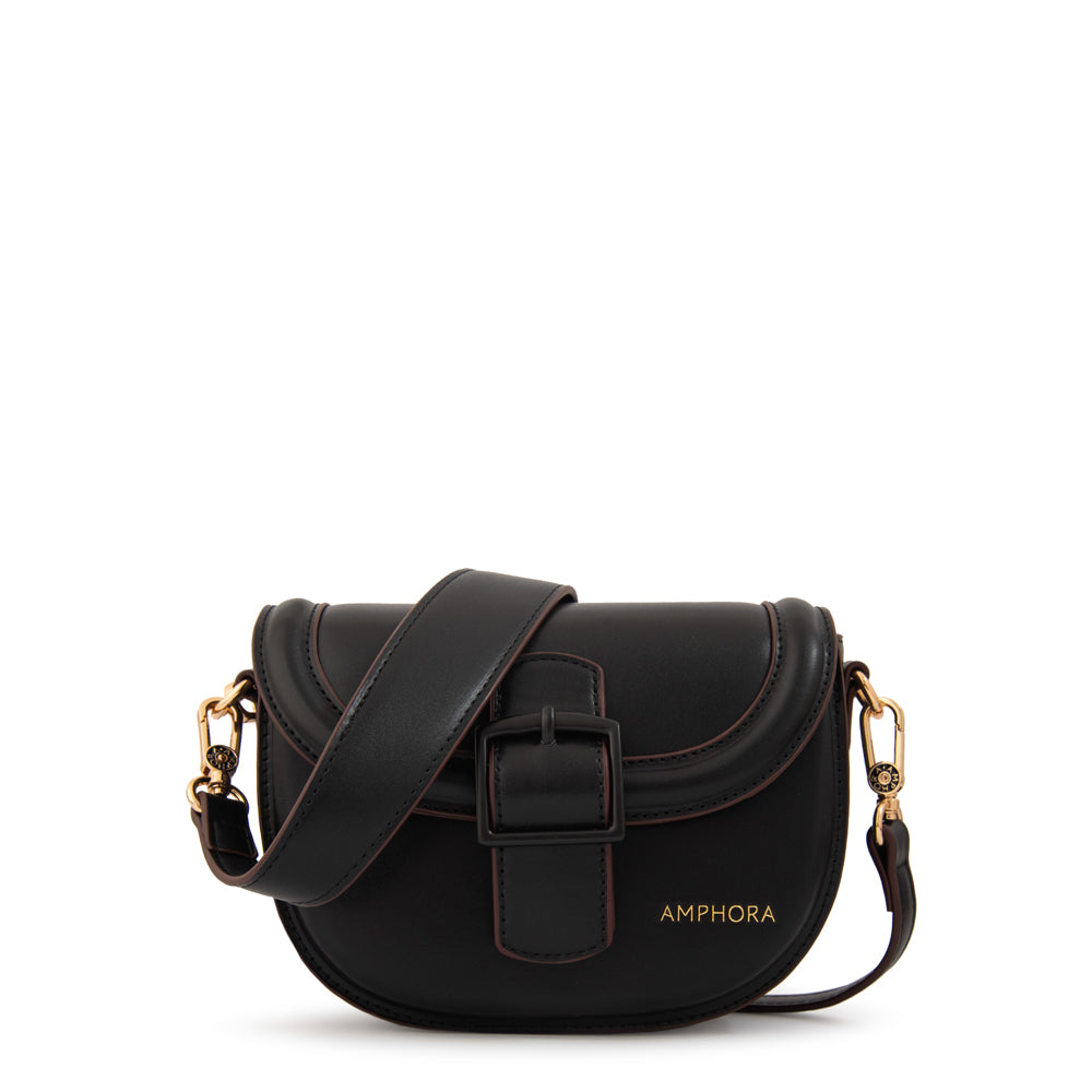 Crossbody Oval Tifany Negro