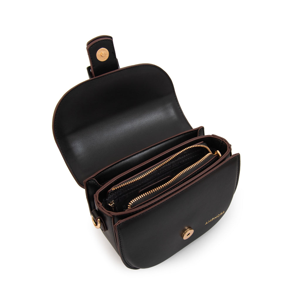 Crossbody Oval Tifany Negro