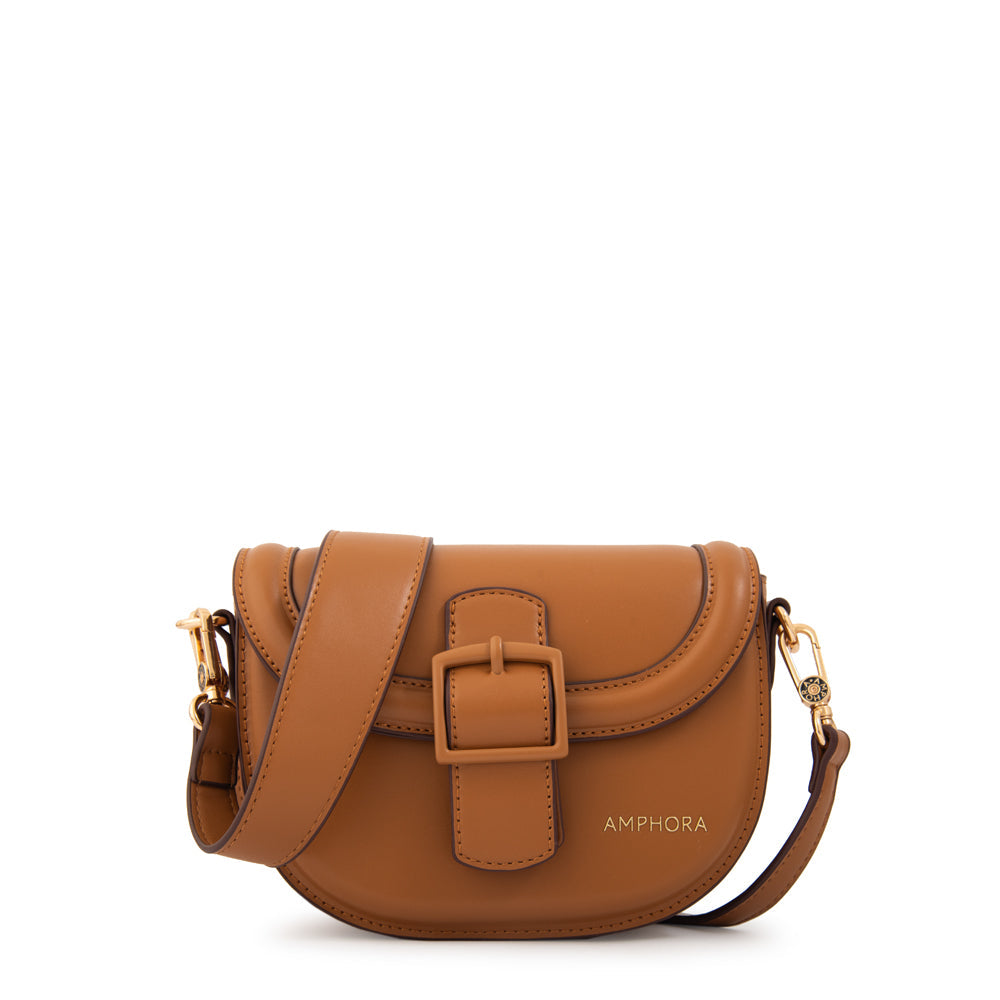 Crossbody Oval Tifany Camel