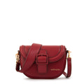 Crossbody Oval Tifany Rojo Oscuro