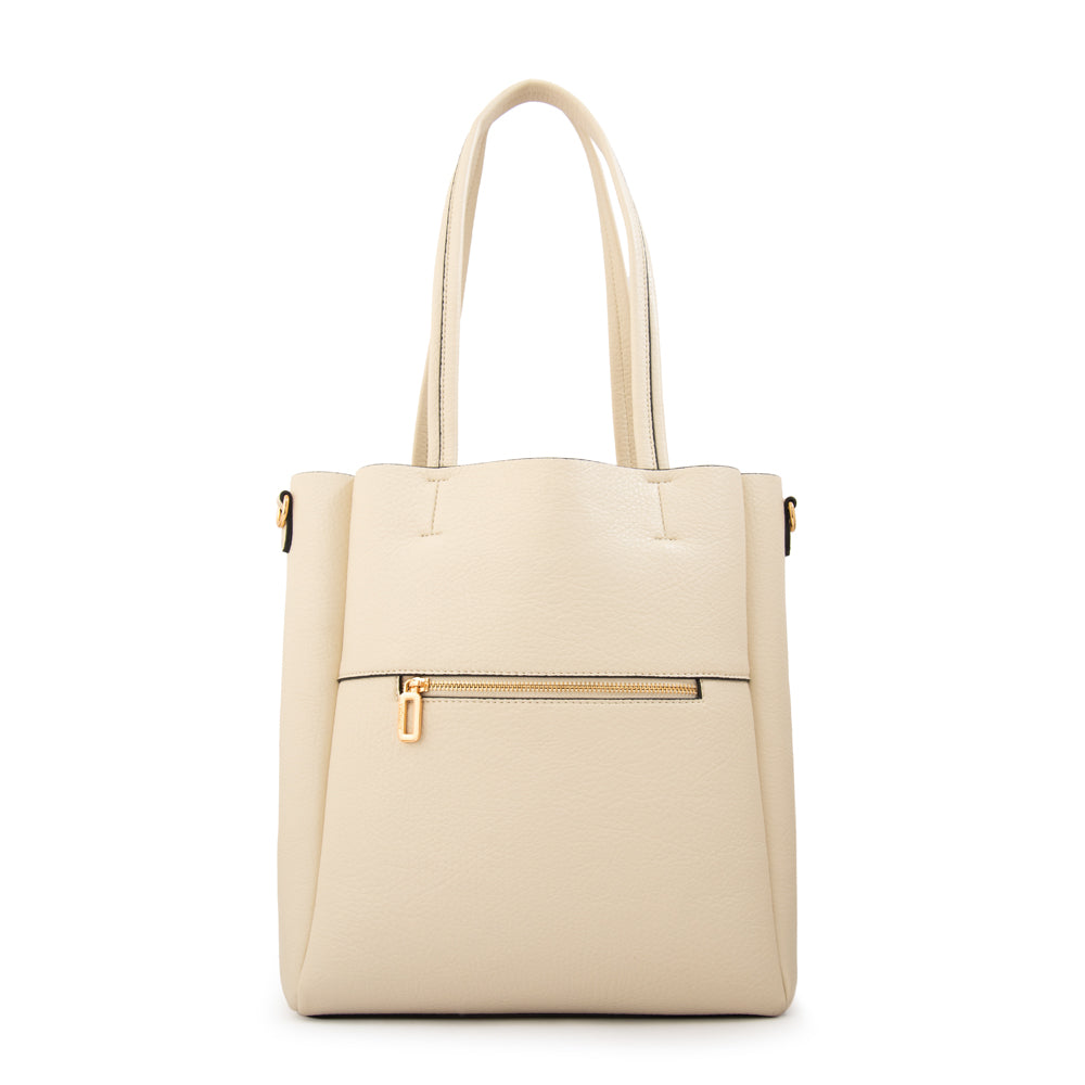 Cartera Dos Asas Elda Blanco Crudo