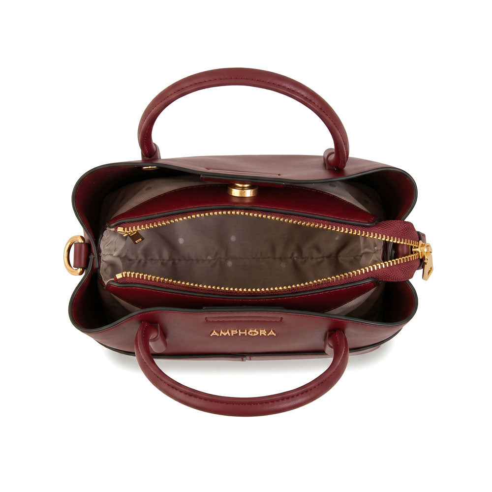 Crossbody Ebra Rojo Oscuro