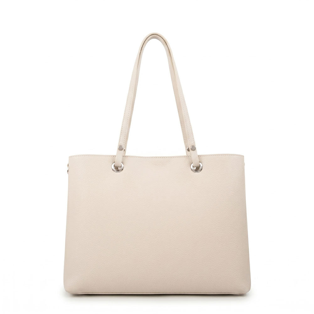 Cartera Dos Asas Elandra Blanco Crudo