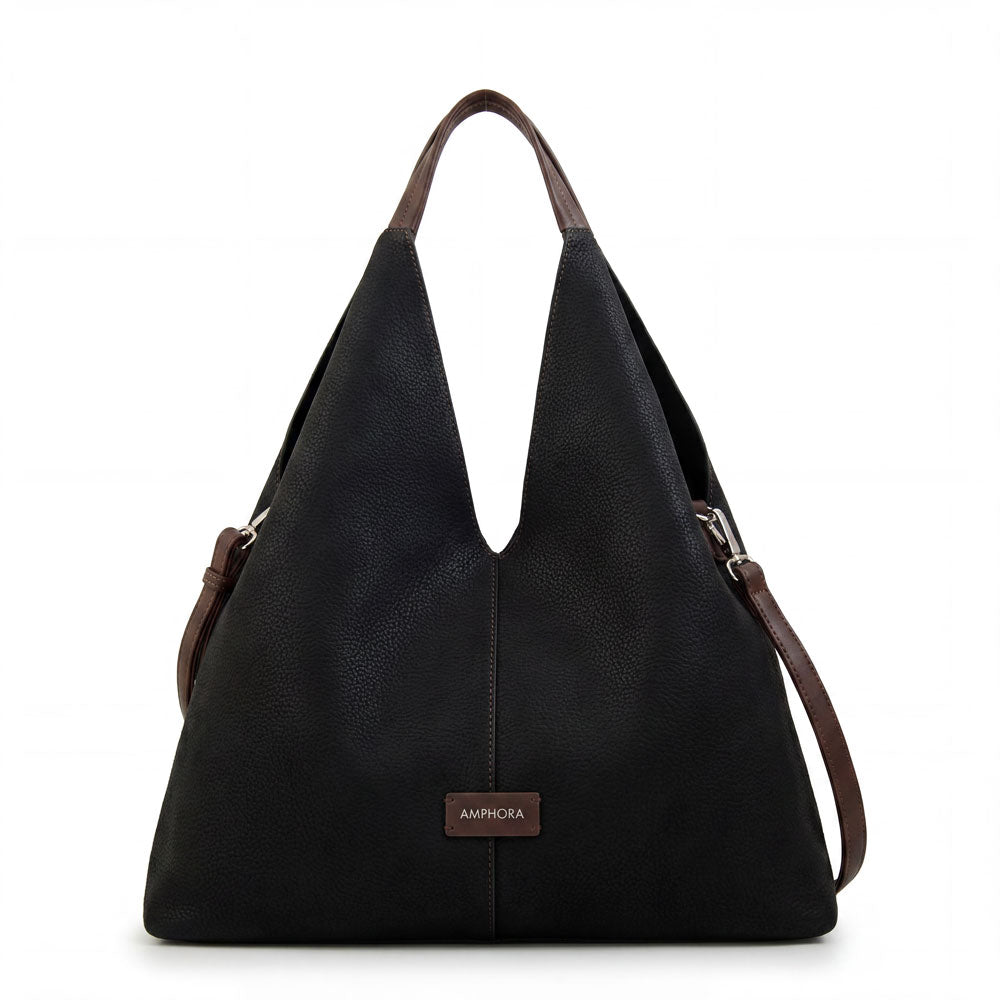 Cartera Dos Asas Adriel Negro
