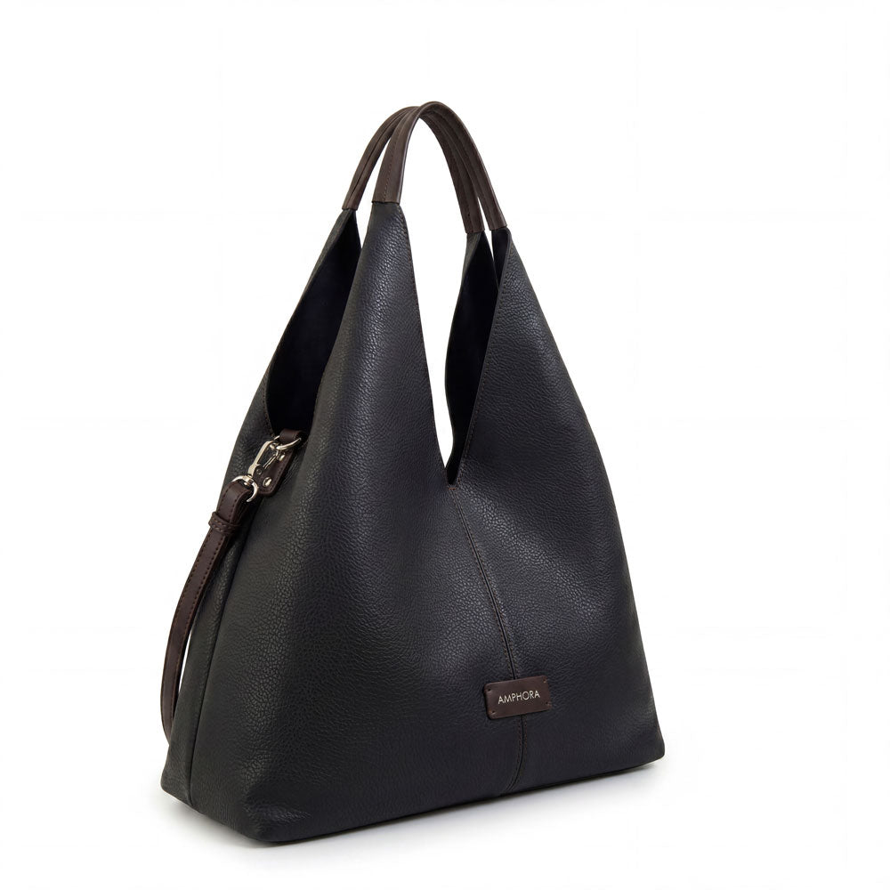 Cartera Dos Asas Adriel Negro