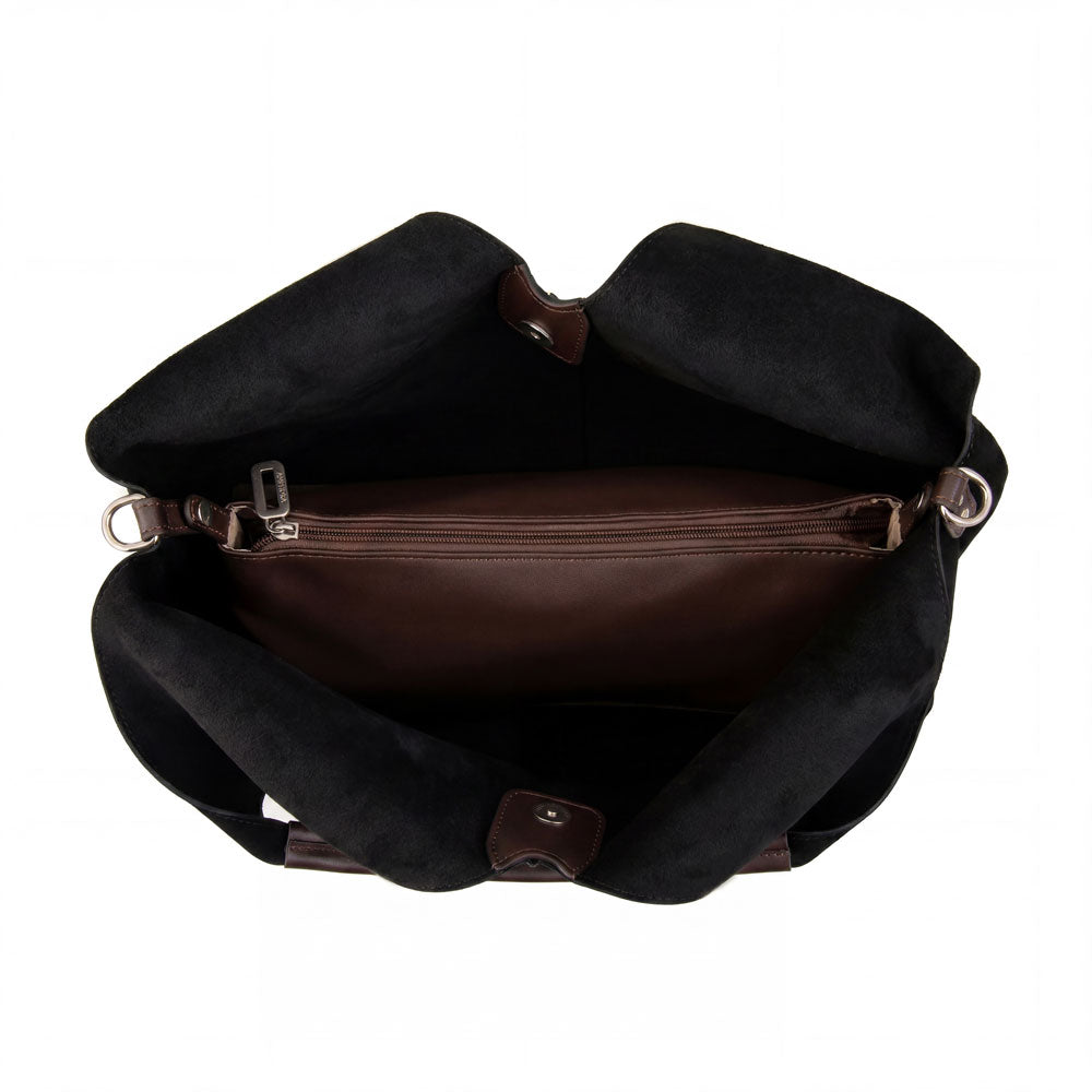 Cartera Dos Asas Adriel Negro