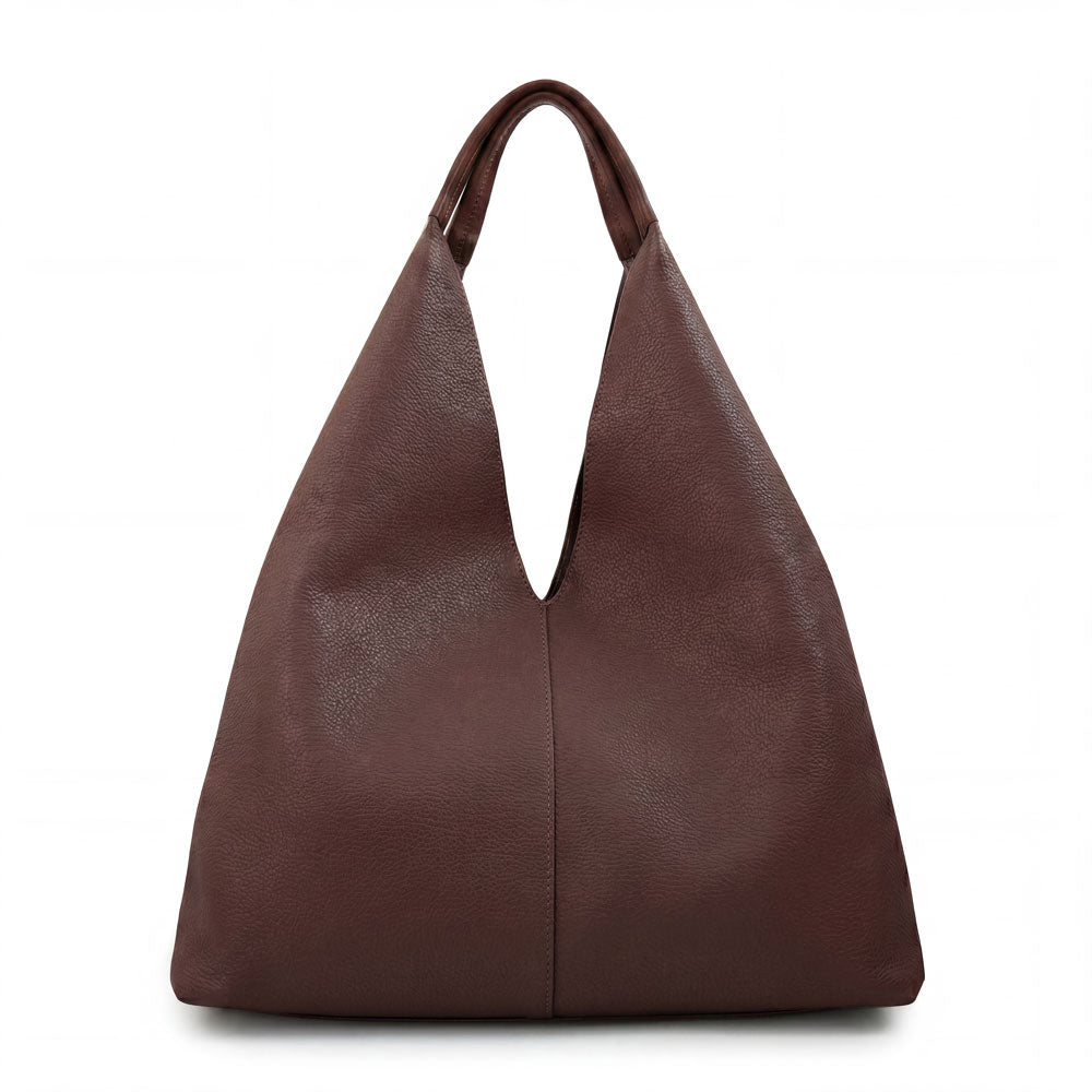 Cartera Dos Asas Adriel Café Oscuro