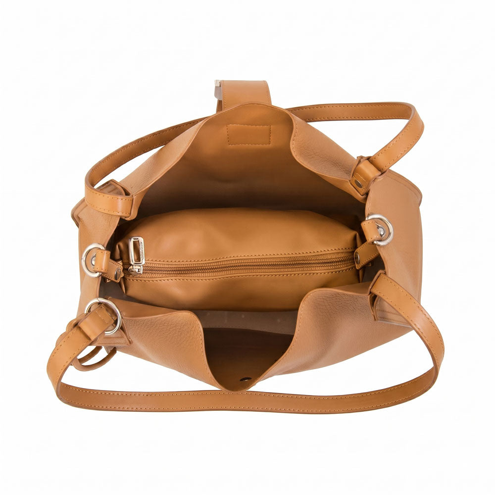 Cartera Dos Asas Lirai Café