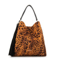 Cartera Dos Asas Reversible Raven Gamuzado Camel