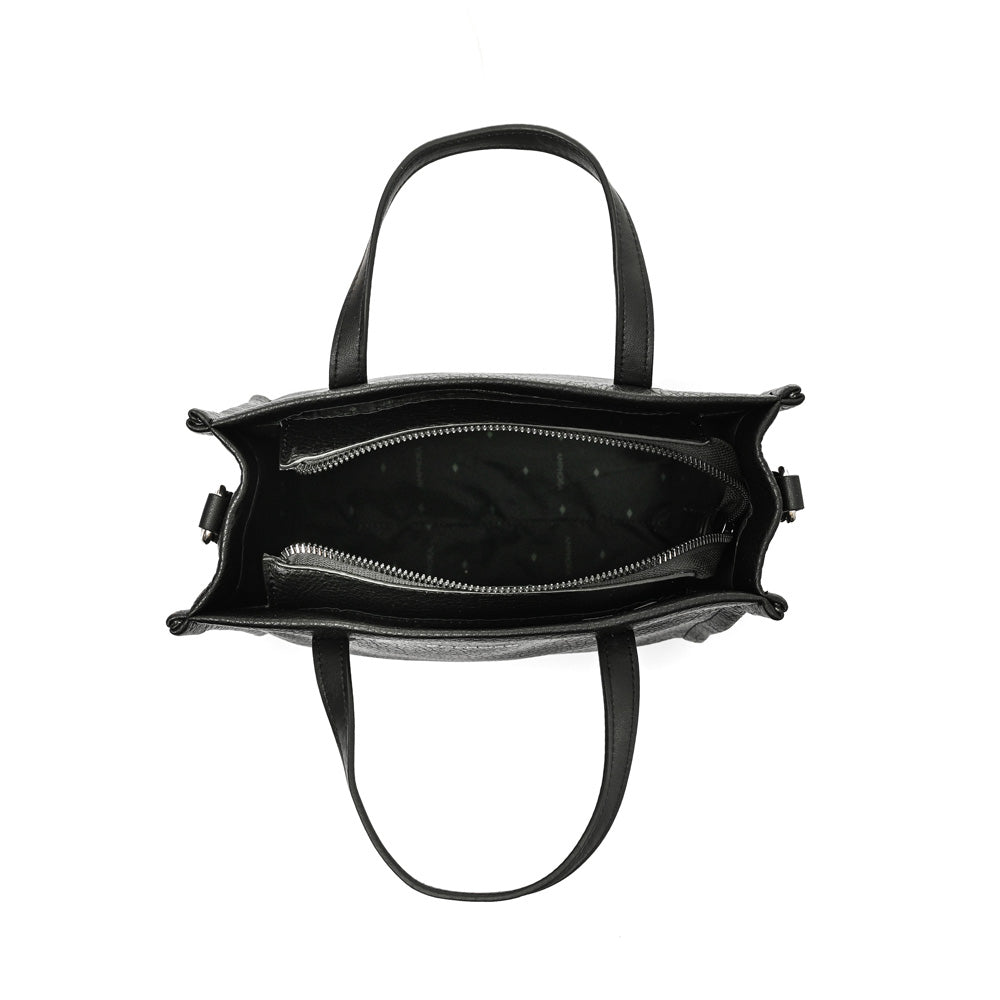 Cartera Dos Asas Zebre Negro