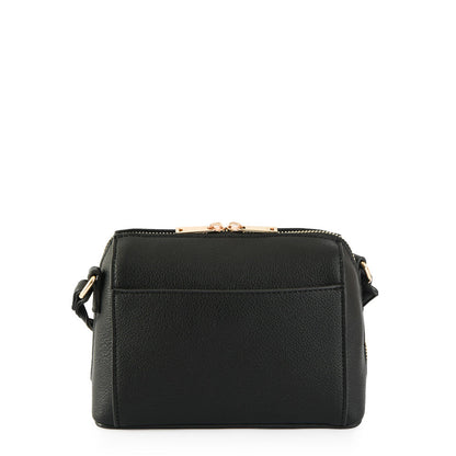 Crossbody Fenix Negro Granulado