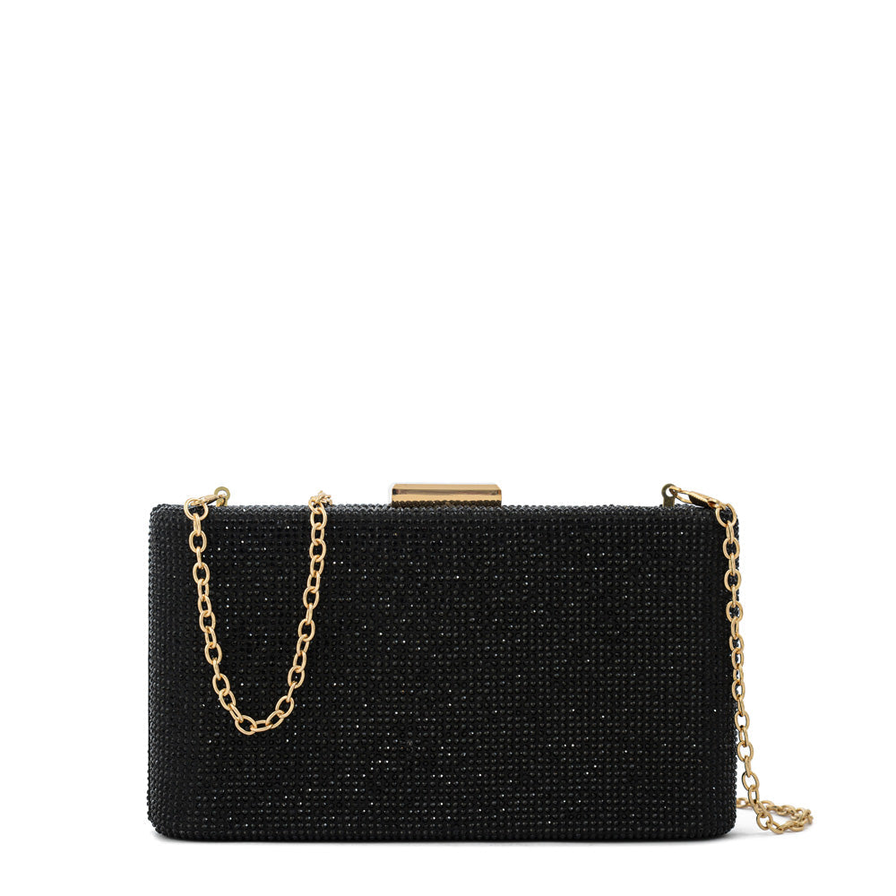 Cartera De Fiesta Oxidiana Negro