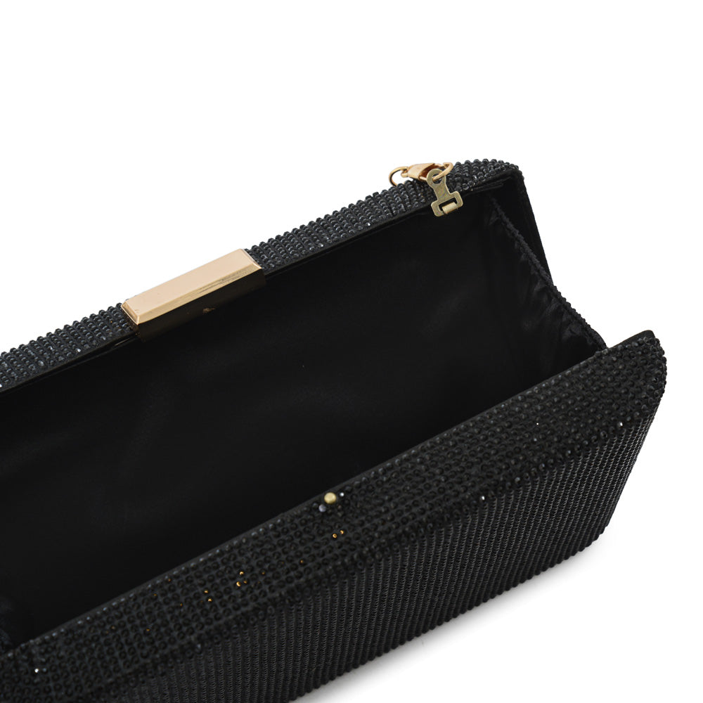 Cartera De Fiesta Oxidiana Negro