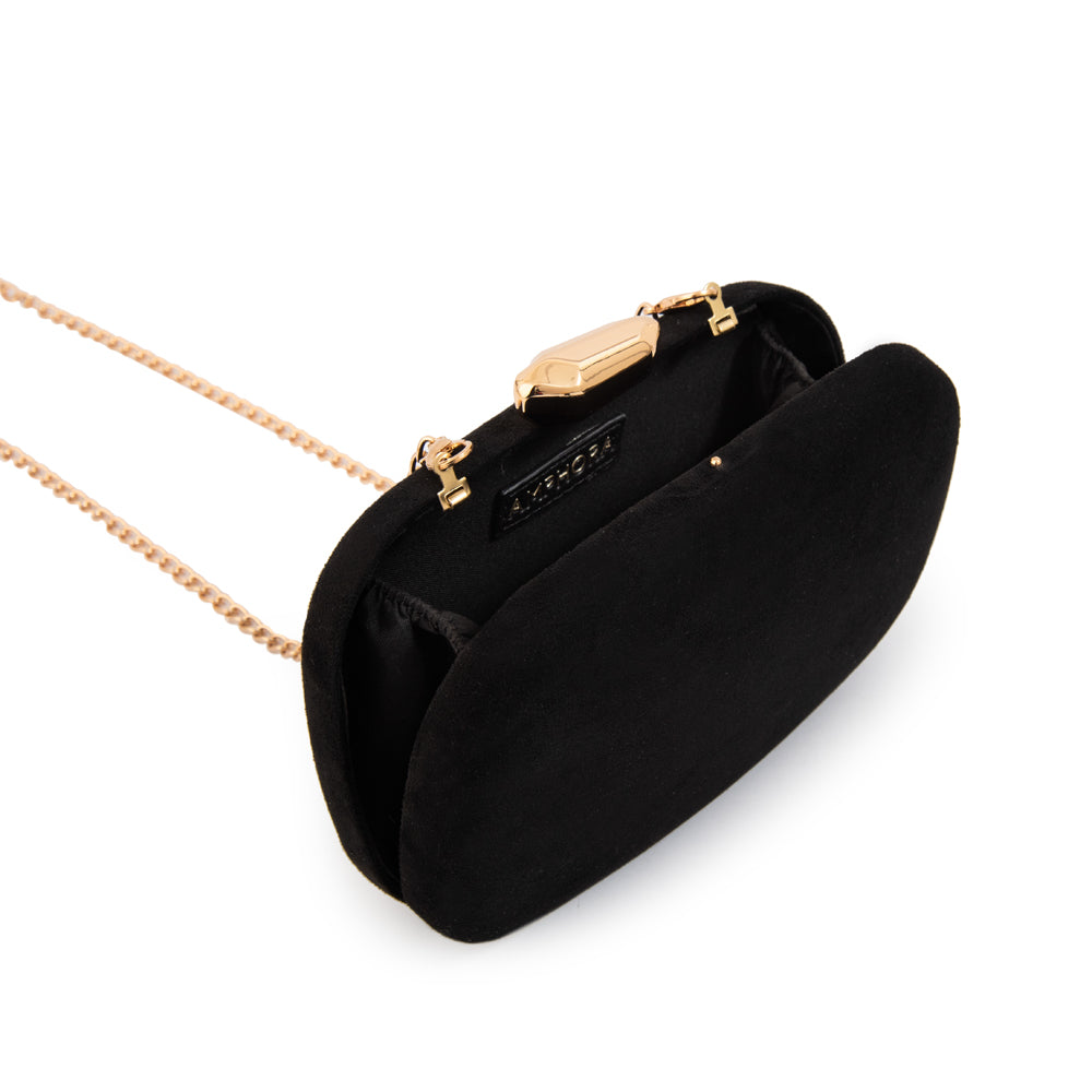 Crossbody Bella Gamuzado Negro