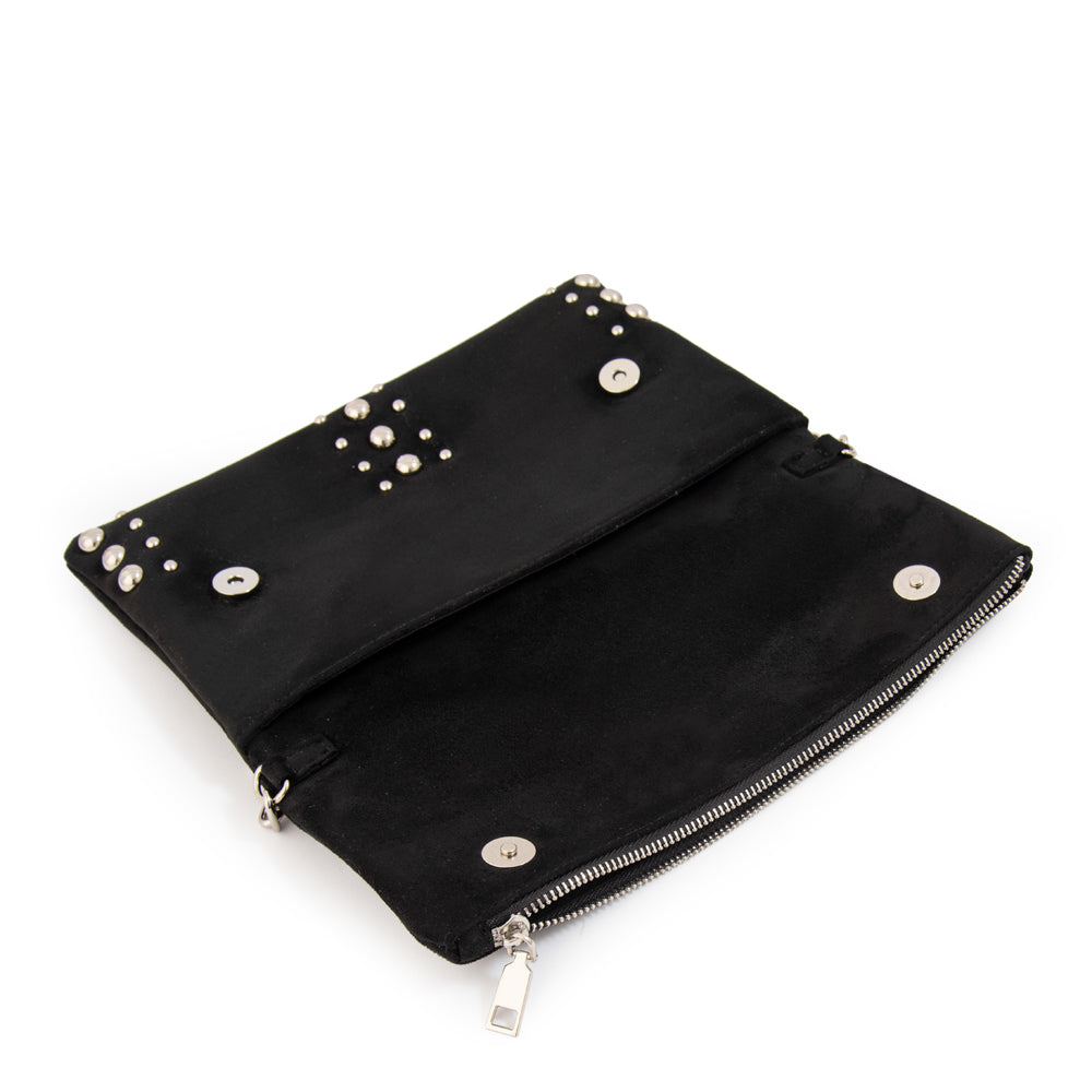 Crossbody Stefani Gamuzado Negro