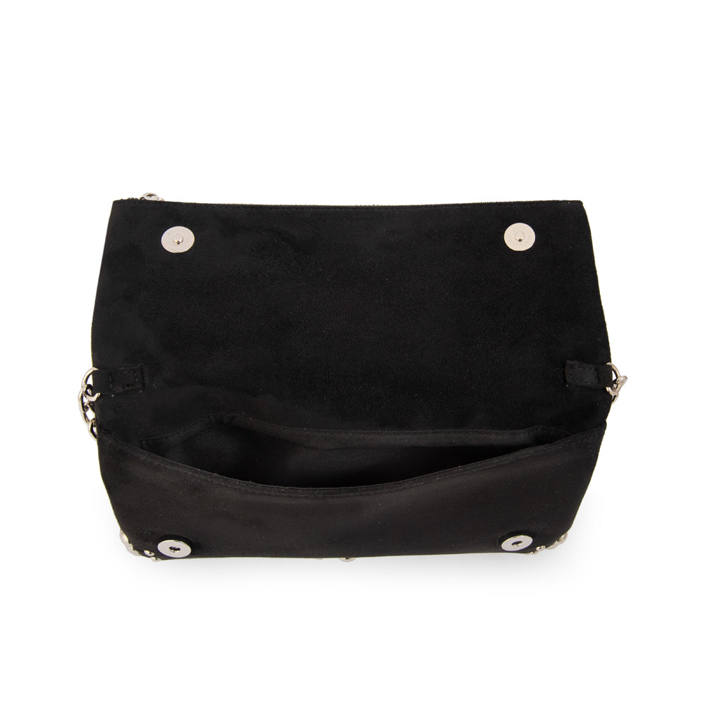 Crossbody Stefani Gamuzado Negro
