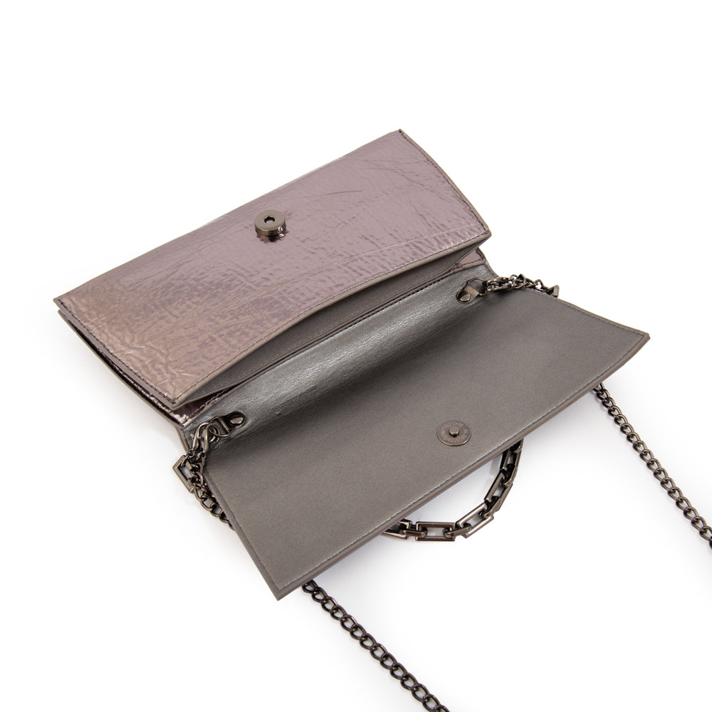 Crossbody Eva Plateado Oscuro