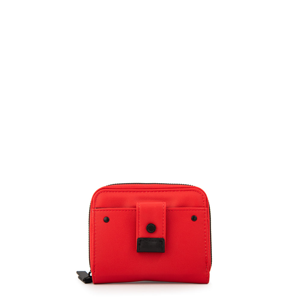 Billetera Cierre Exterior Jasper Rojo