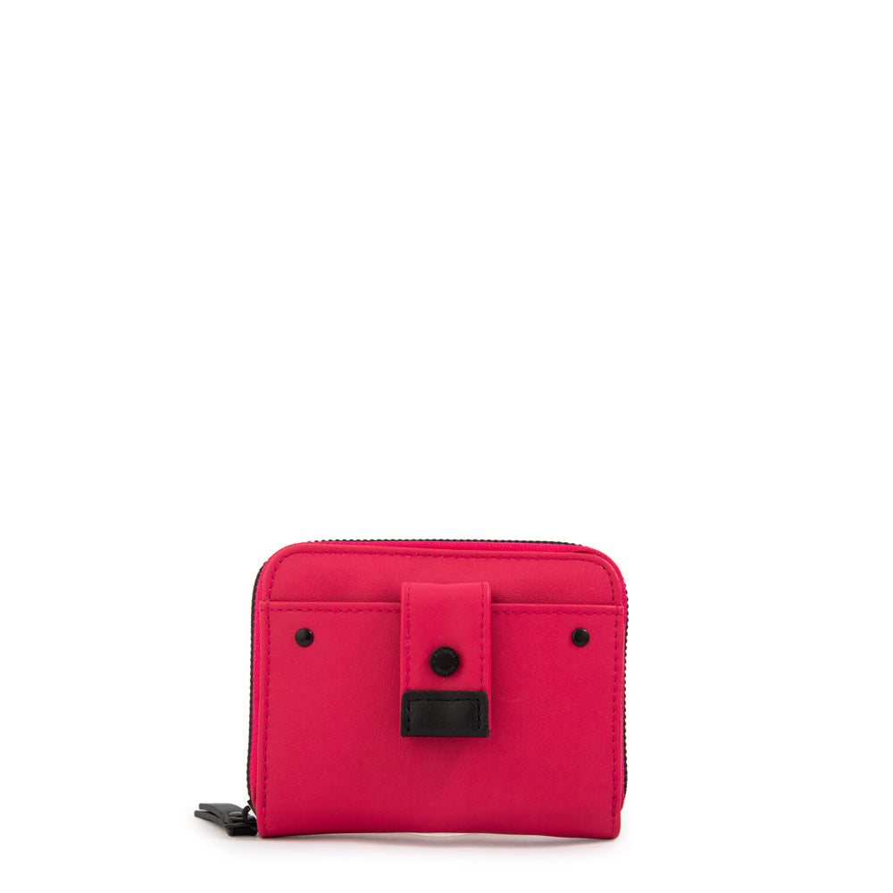 Billetera Cierre Exterior Jasper Fucsia