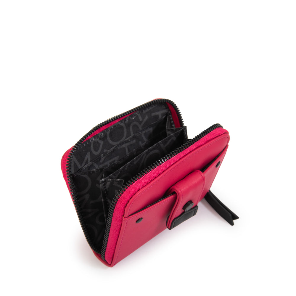 Billetera Cierre Exterior Jasper Fucsia