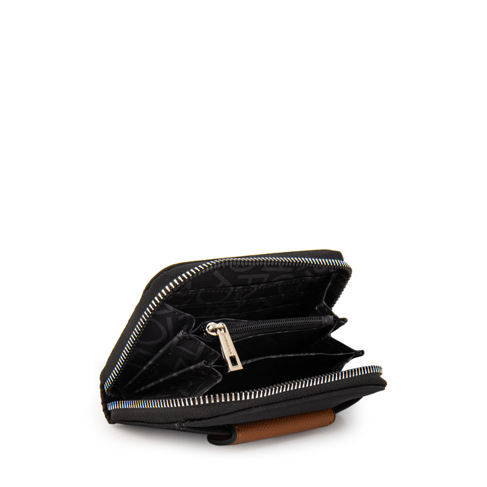 Billetera Cierre Exterior Margot Negro