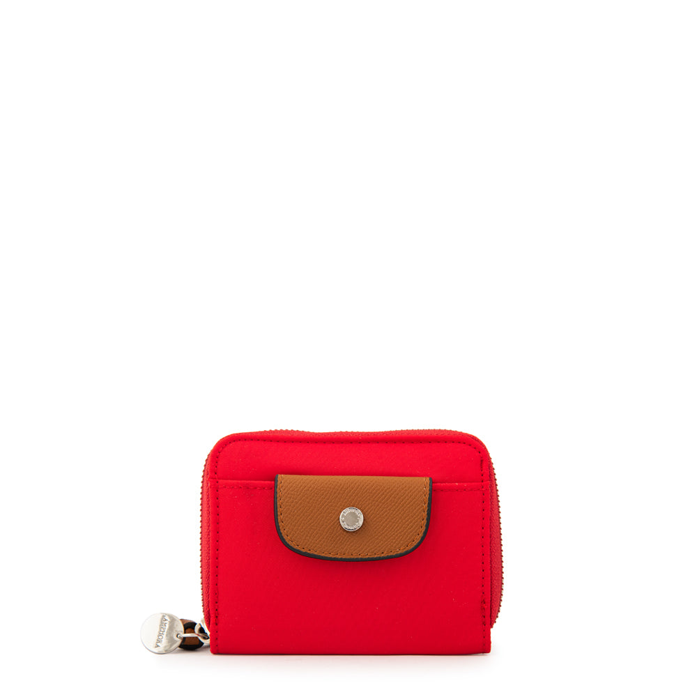 Billetera Cierre Exterior Margot Rojo