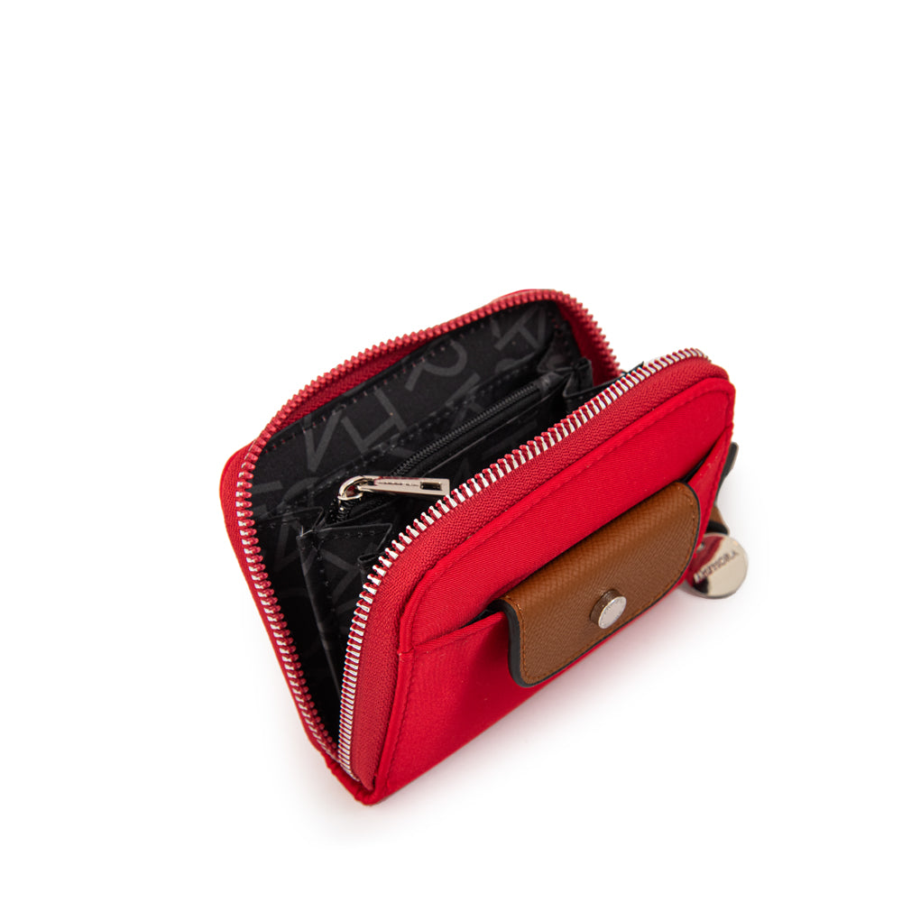 Billetera Cierre Exterior Margot Rojo